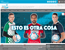 Tablet Screenshot of galiciaf7cup.com